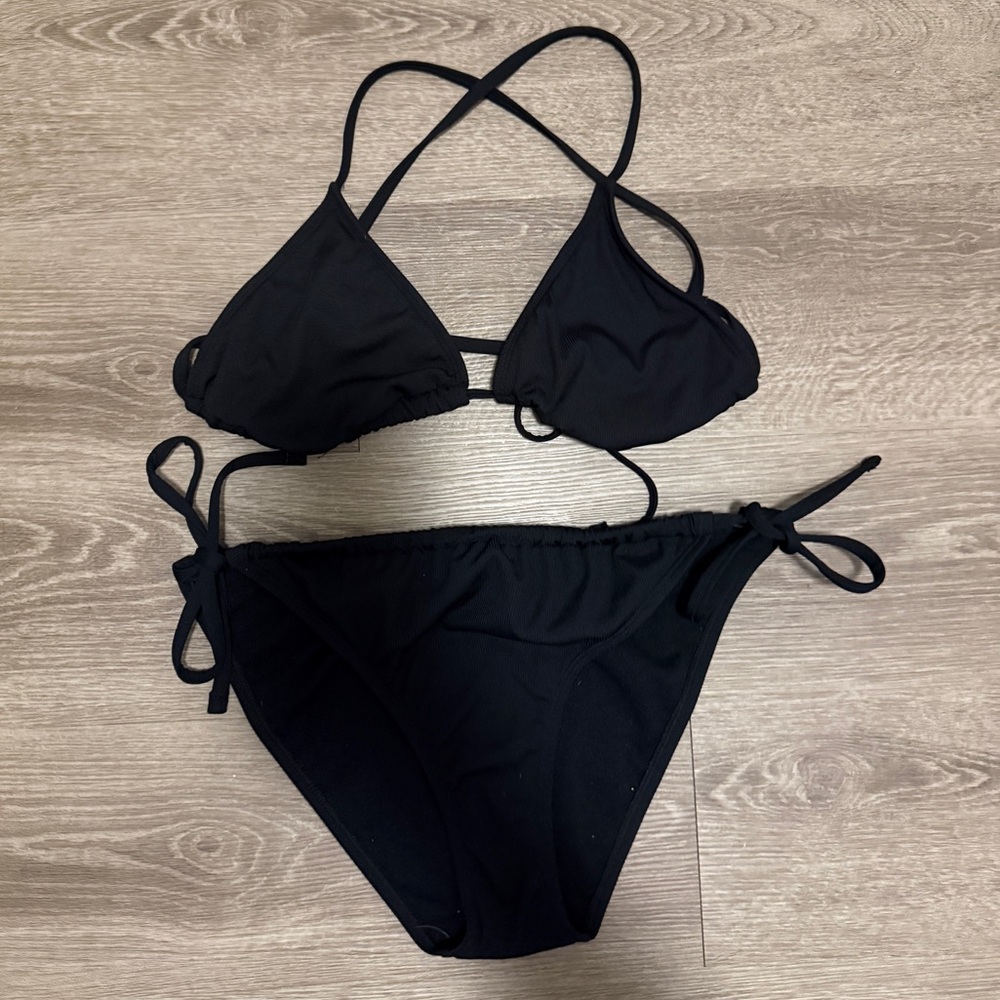 Shade & Shore Black Bikini Set (s+ m)